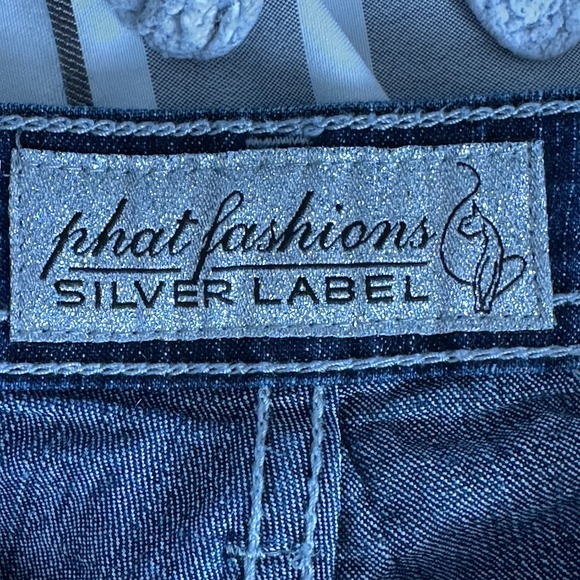 Vintage Baby Phat Fasions Silver Label Bootcut jeans Mid rise Size 7 Juniors Y2K - Picture 6 of 8